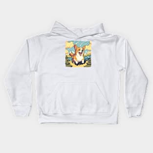 cute corgi Kids Hoodie